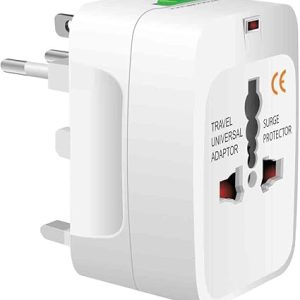 Travel Adapter, Universal All-In-One Worldwide International Travel Plug Converter-USA EU AUS/NZ UK Europe Asia And Works on All Country