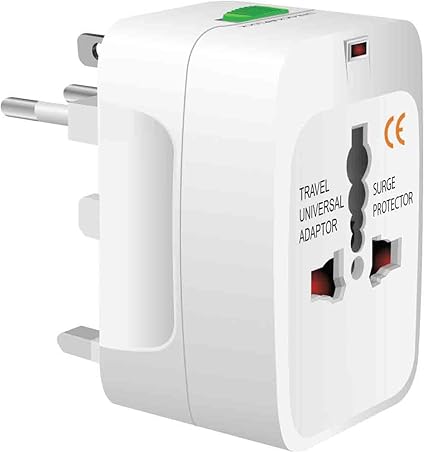 Travel Adapter, Universal All-In-One Worldwide International Travel Plug Converter-USA EU AUS/NZ UK Europe Asia And Works on All Country
