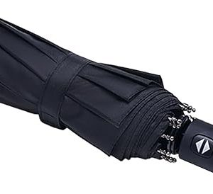 Travel Essentials Umbrella Windproof Compact Collapsible Light, Automatic, Strong and Portable, Wind Resistant, Folding Small Umbrella for Rain