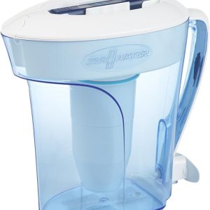 ZeroWater 10-Cup Ready-Pour 5-Stage Water Filter Pitcher 0 TDS for Improved Tap Water Taste - IAPMO Certified to Reduce Lead, Chromium, and PFOA/PFOS
