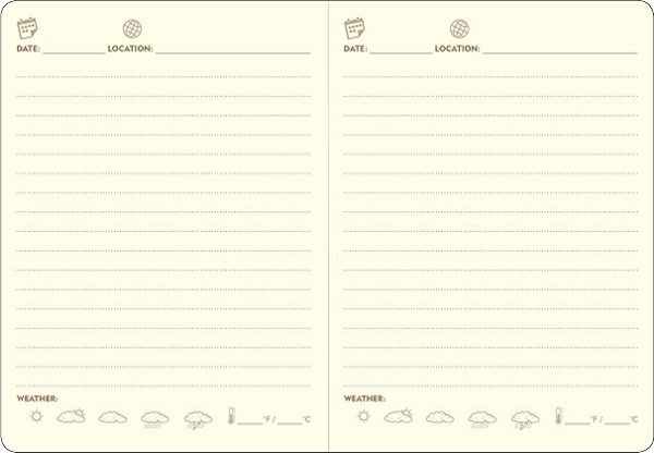 Page-A-Day Artisan Travel Journal (Diary, Vegan Leather Notebook) - Image 2