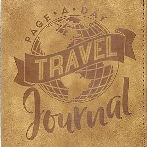 Page-A-Day Artisan Travel Journal (Diary, Vegan Leather Notebook)